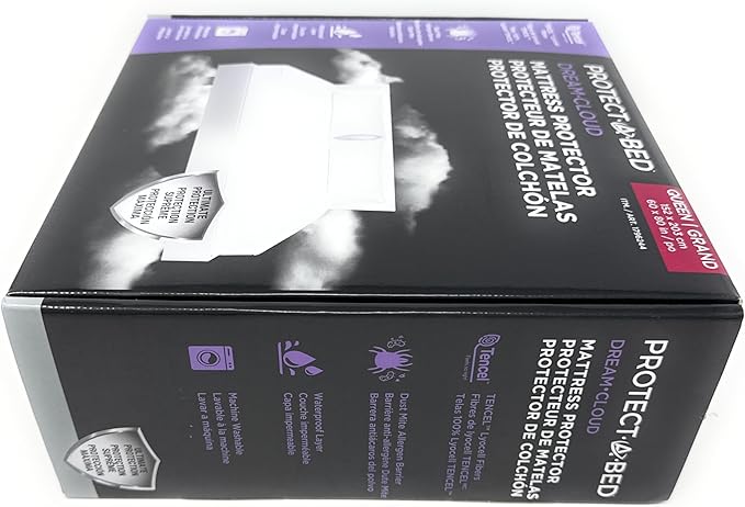 Protect-A-Bed Mattress Protector – Waterproof, Breathable, Tencel Lyocell Top – Available in Queen & King Sizes (Queen)