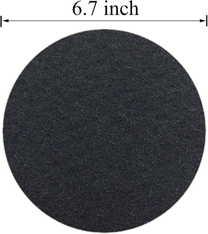 6.7inch Charcoal Filters for Kitchen Compost Bin Pail Replacement Filter Countertop Home Bucket Refill Sets, Round - Image 7
