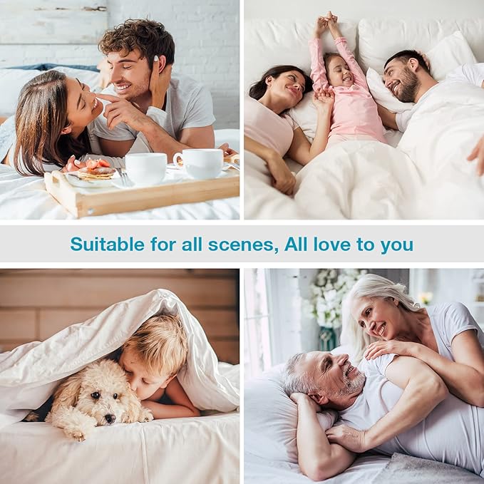 Mooreeke Waterproof Mattress Protector Full Size, Soft & Breathable Quilted Mattress Pad Mattress Cover, 18” Deep Pocket Fitted Mattress Topper Noiseless