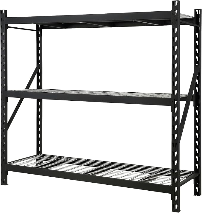 Ironton Industrial Shelving Rack, 3 Storage Shelves Steel Construction 3-Tier Rack with 2000-Lb Load Capacity Per Shelf, Garage Storage Rack - Image 9