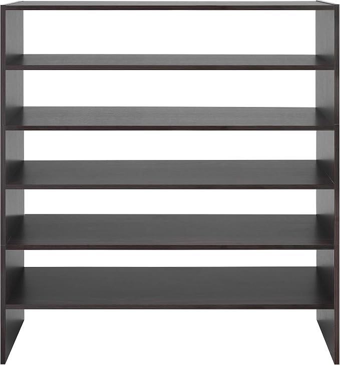 Whitmor Stackable 2-Tier Shoe Shelf, 31 inch, Espresso - Image 8