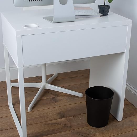 Bath Bliss 5 Liter Small Wastebasket | Round Open Top | Trash Can | Bathroom | Bedroom | Kitchen | Office | Dorm | Disposal Waste Bin | Garbage | Metal | Oil Rubbed Bronze - Image 6
