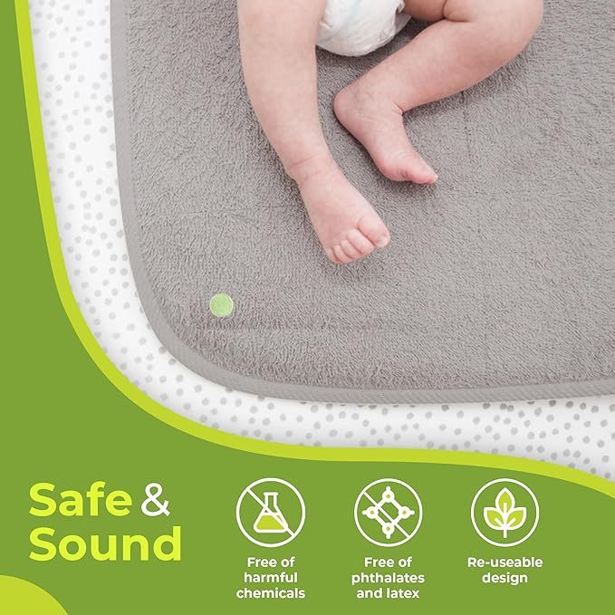 PeapodMats Chair Pads for Incontinence | Washable, Waterproof Chair & Bed Incontinence Pads | Suitable for Kids, Adults, Elderly & Pets, 1.5 x 1.5 Sand