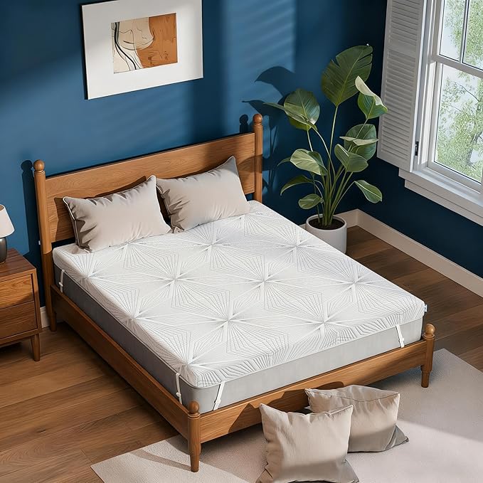 Ballad 3 Inch Gel Memory Foam Mattress Topper Twin Size, High Density Cooling Pad with Premium Removable Cover, Pressure Relief Bed Topper, (CertiPUR-US & Oeko-Tex Certified)