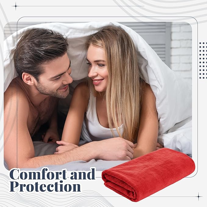 1 Pcs Couples Waterproof Mat 27 x 27 in Lover Reusable Stainproof Blanket Quiet Easy Use Mattress Protector for Adult Multi Functional Bed Sheet Couple Messy Play Pleasure Comfort (Red)