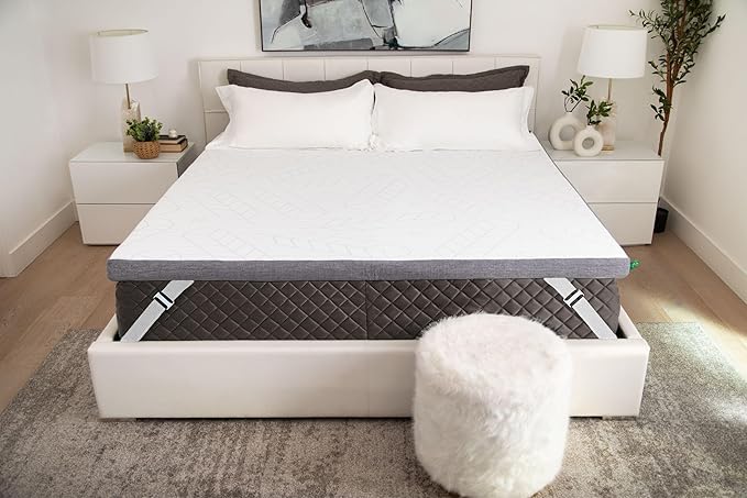 Sleepyhead King 3 Inch Premium Gel Mattress Topper – Cooling Gel Memory Foam Bed Topper by Sleepyhead – Pressure Relief, Washable Cover, CertiPUR-US Certified, Soft Mattress Pad (King 3")