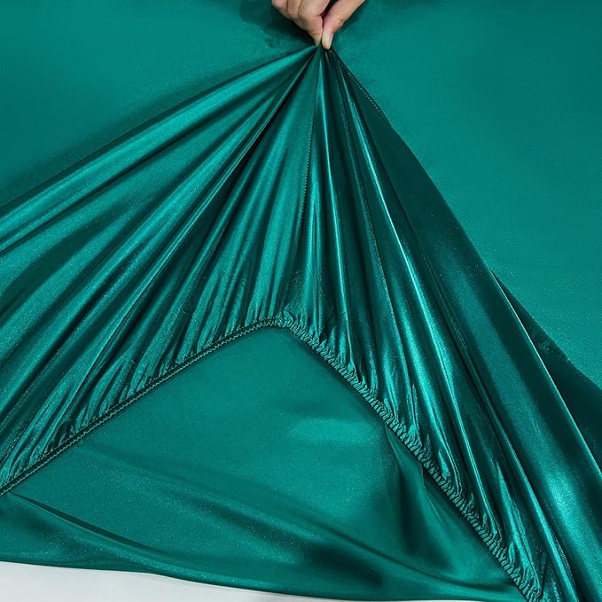Bedding_Dreamer Jacquard Queen Comforter Set Green Sheet Set Satin Bedding Set 8 Pcs Vintage Neoclassical Floral Bed Home Decor Soft Comforter Luxury Hotel Silky Bed in a Bag with 1 Cushion Cover