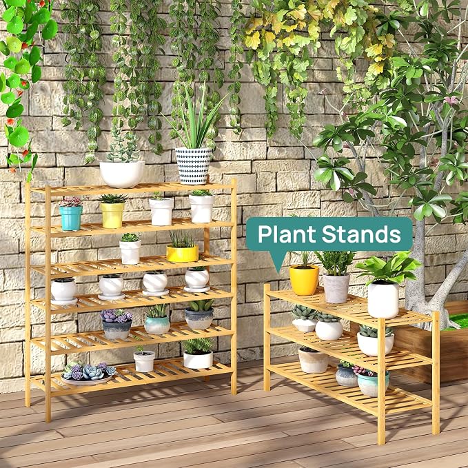 viewcare 3-Tier Long Shoe Rack, Bamboo Wood Shoe Rack for Closet, Entryway & Hallway, Stackable | Beautiful | Functional | Sturdy - Image 8
