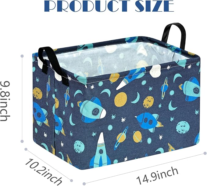 Baby Waterproof Storage Basket Toys Organizer Nursery Bins for Women Kids Hamper for Organizing Home/Dorm/Kitchen/Pet/Office/Closet/Shelf/Room Decor - Image 7