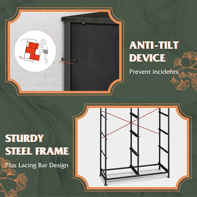 WLIVE Tall Dresser with 10 Drawers, Dressers & Chest of Drawers, Dresser for Closet, Bedroom, Hallway, Living Room, Entryway, Black