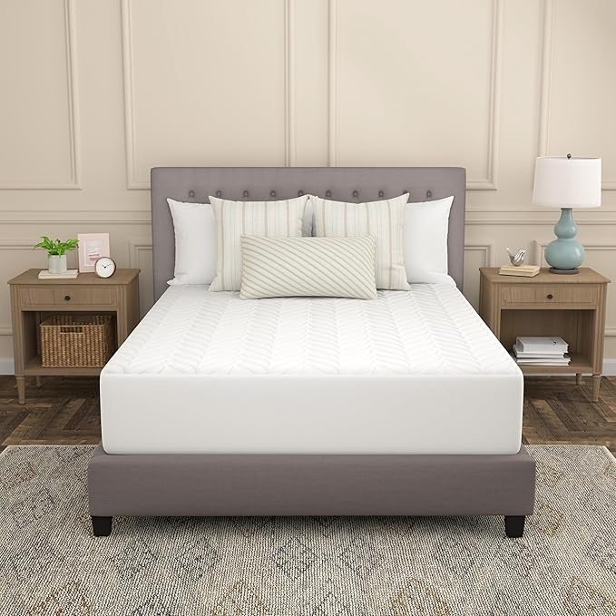 Sealy Flex Bamboo Mattress Cover Protector, Twin- PerfectGrip Stretch Sidewalls Fitted, Waterproof