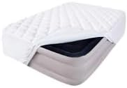 Short Queen Mattress Topper Thick Quilted Mattress Pad, RV Queen Mattress Cover, Super Soft Breathable and Noiseless Down Alternative Fiber with Deep Pocket Fits up to 23 Inch Mattress