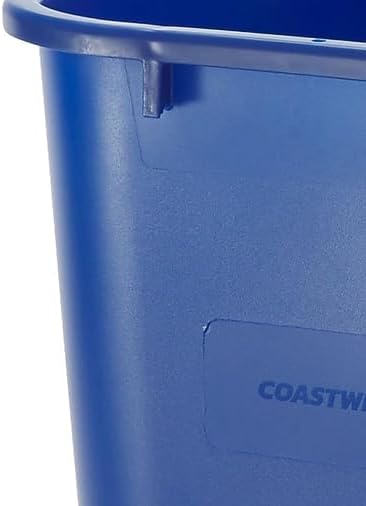 COASTWIDE Professional Plastic Indoor Recycling Wastebasket Without Lid, Blue,Plastic, 7 Gallon (CW56432) - Image 5