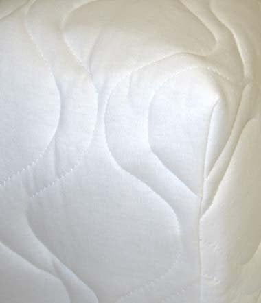 SheetWorld Quilted Fitted Mattress Pad for Stokke Sleepi 26 x 47, Solid White, Made in USA