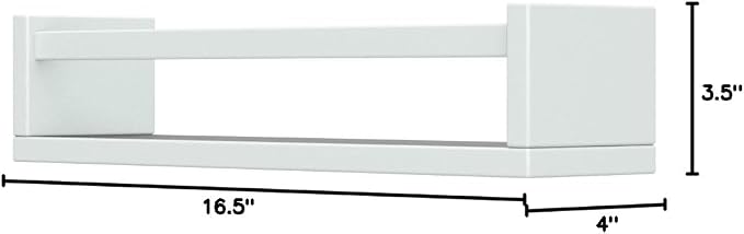 Forbena Floating Nursery Book Shelves for Wall Set of 4, Wall Bookshelf for Kids Room, White Wood Hanging Bookshelves Book Shelf for Baby Toddler Childrens Boy Girl Bedoom Toy and Decor Storage - Image 3