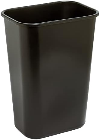Wastebasket, 10.25 Gallons, 20 1/2in.H x 15 1/2in.W x 11 1/2in.D, Black, WB0196 - Image 2