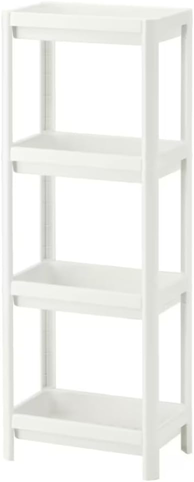 HIEEY 4 Tier Bathroom Shelf,Bathroom Rack, Shelves Organizer, for Bathroom Laundry Pantry Kitchen Narrow Places by HIEEY