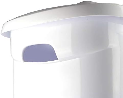 Sterilite Ultra Wheeled Laundry Hamper with Lid, Handle and Wheels for Easy Rolling of Clothes to and from the Laundry Room, Plastic, White, 1-Pack - Image 5