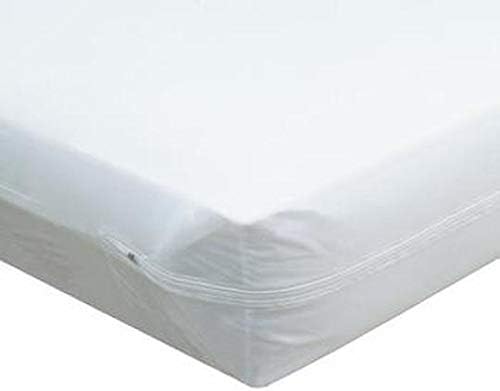Excellent Soft Vinyl Cot Size Mattress Cover, Zips Around The Mattress
