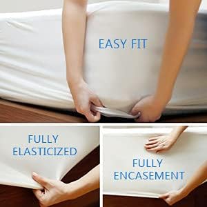 SheetWorld Waterproof Fitted Crib and Toddler Mattress Protector Pad Cover, 100% Bamboo Jacquard Breathable, Boys and Girls, Size 28 x 52