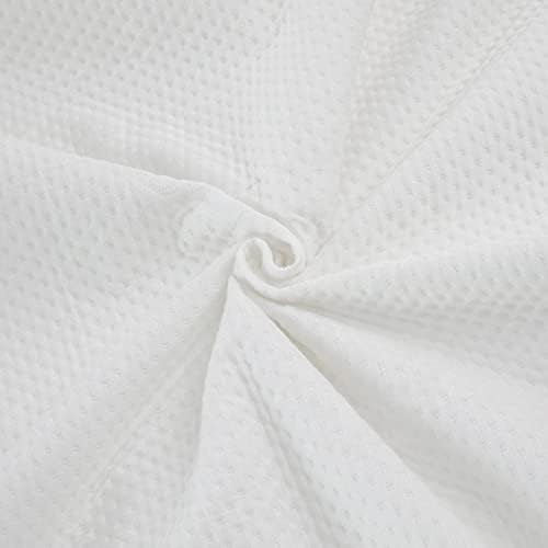 SheetWorld Waterproof Fitted Crib and Toddler Mattress Protector Pad Cover, 100% Bamboo Jacquard Breathable, Boys and Girls, Size 28 x 52