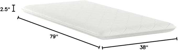 EMOOR Japanese Futon Mattress CLASSE Twin (39x79in) Made in Japan White, Foldable Floor Sleeping Bed Tatami Mat