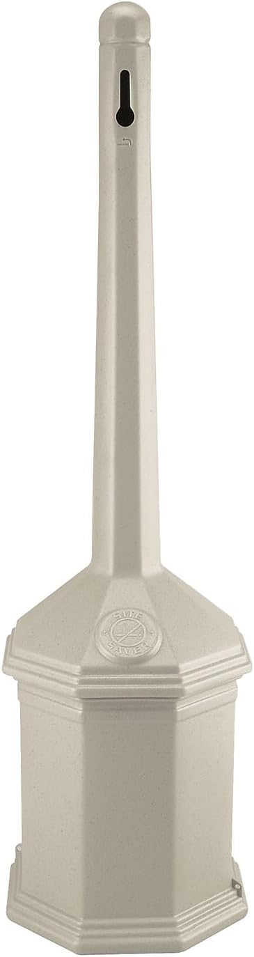 Commercial Zone 710302 Smoker's Outpost Site Saver Cigarette Receptacle, Beige by CommercialZone