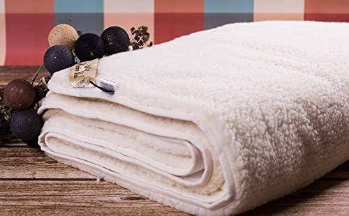 Mattress Topper Sheet Protector Underblanket Extra Thick Mattress pad Cover Woolmark Under Blanket (140 x 200 cm)