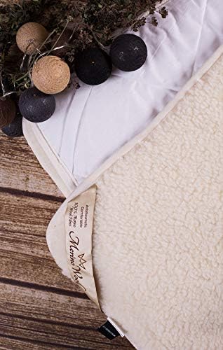 Mattress Topper Sheet Protector Underblanket Extra Thick Mattress pad Cover Woolmark Under Blanket (140 x 190 cm)
