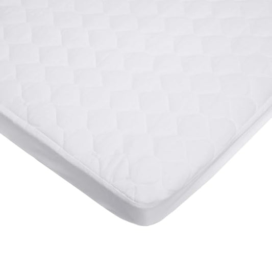 TL Care Waterproof Fitted Cradle/Bassinet Mattress Protector 33" x 15" - 100% Cotton Quilted Top, Noiseless, Ultra-Soft & Breathable Cradle/Bassinet Mattress Pad Cover