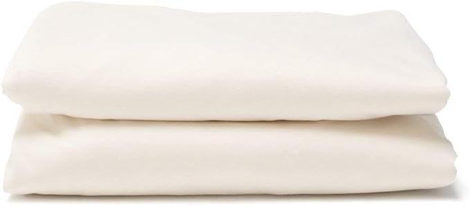 Happsy Organic Waterproof Mattress Protector Pad - Elastic Fitted Mattress Protector - Machine Washable Mattress Topper Breathable Fitted Cover for Full Mattress - 53" x 75"