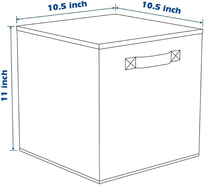 ShellKingdom Storage Bins, Foldable Fabric Storage Cubes And Cloth Storage Organizer Drawer For Closet And Toys Storage, 6 Pack (Lavender+Light Blue+Pink) - Image 6