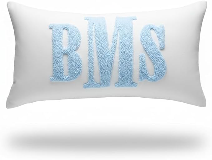mia'spillow lab Monogram Custom Punch Needle Pillow, Embroidery Gift for Couple, Initial Wedding Monogram, New Home Housewarming Gift, Home Decorations Gift