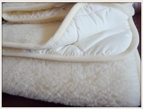 Mattress Topper Sheet Protector Underblanket Extra Thick Mattress pad Cover Woolmark Under Blanket (Full XL 54" x 80" - 140 x 200 cm)