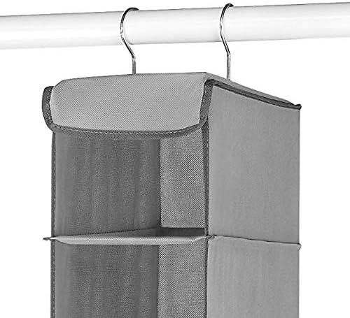 Whitmor Hanging Shoe Shelves - 8 Section - Closet Organizer - Grey - Image 7