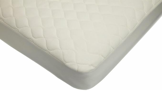 American Baby Company Waterproof Crib and Toddler Mattress Protector, Quilted Fitted Protector Pad Cover made with Organic Cotton Top Layer, 52“ x 28"