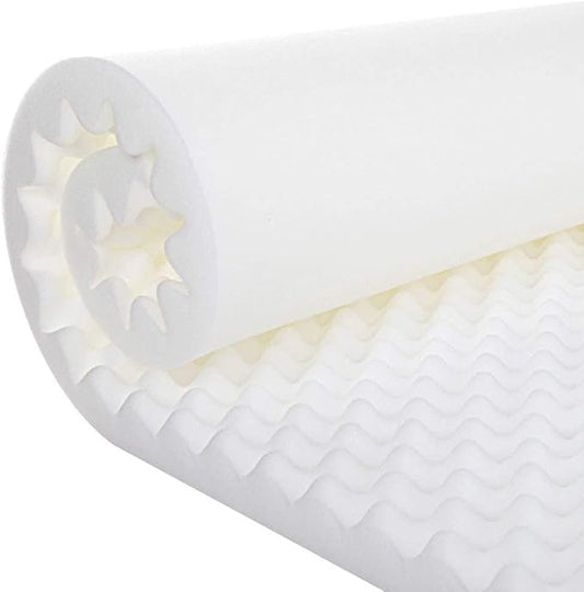Gilbin Foam Mattress Topper, Egg Crate Hi-Density Foam Pad, Mattress Pad, and Bed Topper for Support (Without Cover, Day Bed Ssize 32x74)