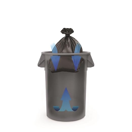 Suncast Commercial Products 32 Gallon Trash Can with Vented Channels, Ergonomic Handles, Rolled Upper Lip, Made in the USA, Gray - Image 8