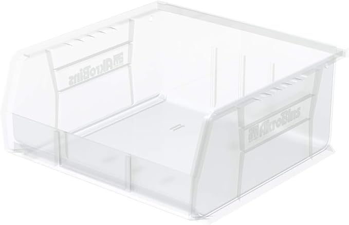Akro-Mils 30235 AkroBins Plastic Storage Bins, Space-Saving Stackable Bins for Garage, Pantry, Craft Organization, 11" x 11" x 5", Clear, 6-Pack - Image 10