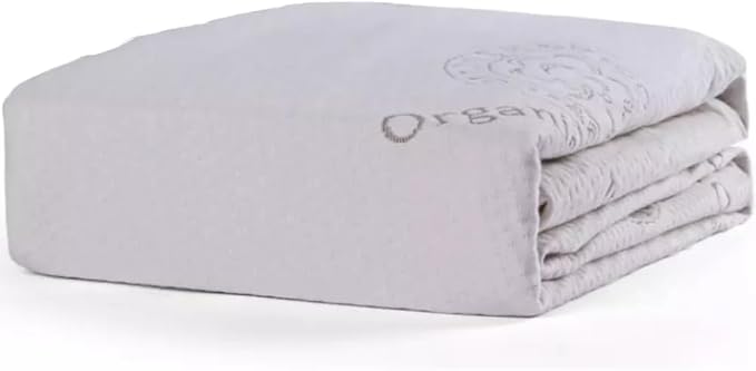 Organic Mattress Protector, 100% Waterproof & Hypoallergenic, Breathable Cotton Cover & Ultra Soft Mattress Pad Cover