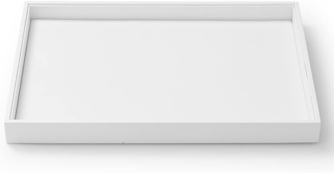 Oirlv Premium White Leather Stackable Jewelry Tray Flat Jewelry Organizer Tray for Jewelry Accessory Trade showcase by Oirlv