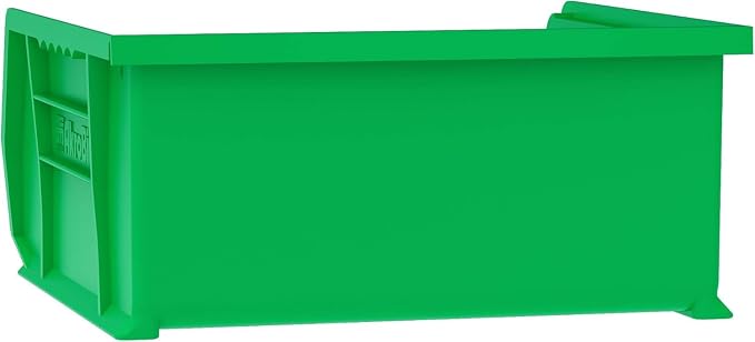 Akro-Mils 30235 AkroBins Plastic Storage Bins, Space-Saving Stackable Bins for Garage, Pantry, Craft Organization, 11" x 11" x 5", Green, 6-Pack - Image 8