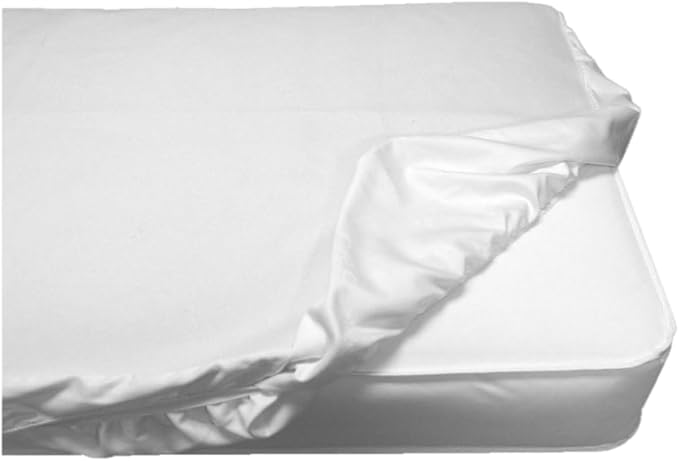 Deluxe Vinyl Fitted Crib Mattress Cover Protector 28" x 52" Standard Size Waterproof Protects and Keeps Mattress Clean and Dry