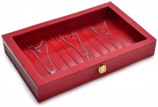 Oirlv Luxury Leather Necklace Bracelet Organizer Tray with Acrylic Lid Jewelry Display Case Drawer Insert Jewelry Organizer for women - Image 10