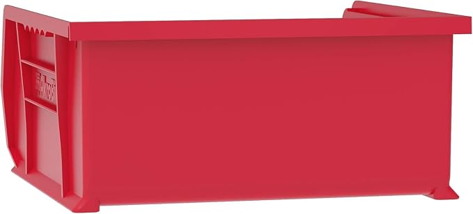 Akro-Mils 30235 AkroBins Plastic Storage Bins, Space-Saving Stackable Bins for Garage, Pantry, Craft Organization, 11" x 11" x 5", Red, 6-Pack - Image 8
