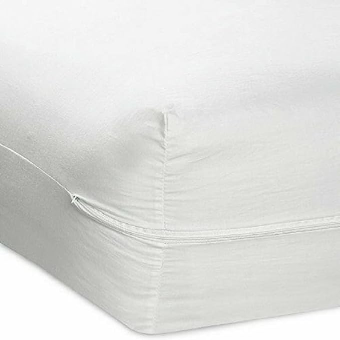 Full Size Vinyl Mattress Protector Zippered Encasement Cover 100% Waterproof Prevent Stains and Spills 78" x 54" 12" Deep (Full)