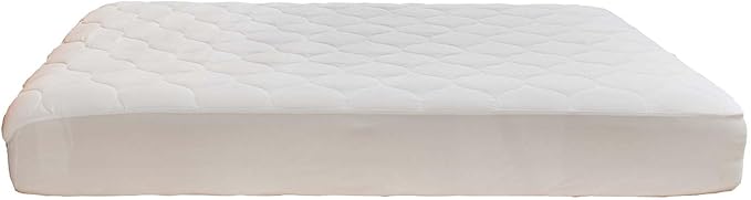 Kingnex 60x75 RV Short Queen Mattress Topper Breathable Quilted Fitted Fluffy Pillow Top Mattress Pad