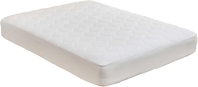 Kingnex 60x75 RV Short Queen Mattress Topper Breathable Quilted Fitted Fluffy Pillow Top Mattress Pad