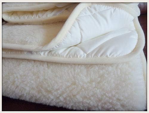 Mattress Topper Sheet Protector Underblanket Extra Thick Mattress pad Cover Woolmark Under Blanket (Queen 60" x 80" - 150 x 200 cm)