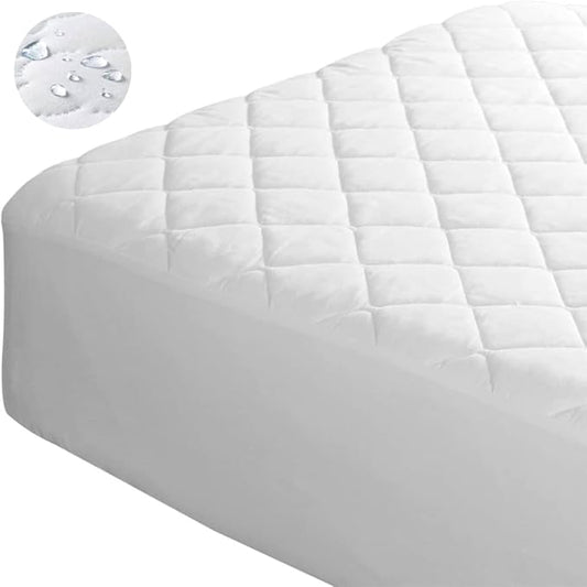 Waterproof Mattress Protector (California King), Premium with Four Layer Protection, Super Soft, Comfortable and Breathable, Fitted, Machine Washable and Vinyl Free; 72 x 84 inches
